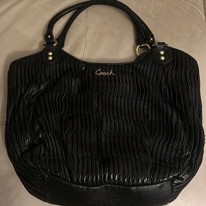 Coach leather tote